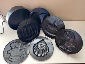 Springform cheesecake pan 7 tops, metal baking, cake mold, decoration bake, set